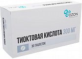 Купить тиоктовая кислота, таблетки покрытые пленочной оболочкой 300мг, 30шт в Бору