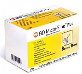 Купить иглы bd micro-fine плюс для шприц-ручки одноразовые 30g (0,30х8мм), 100 шт в Бору
