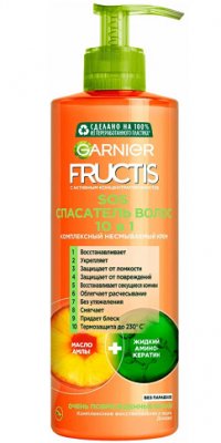 Купить garnier fructis sos (гарньер фруктис) комплексный уход спасатель волос несмываемый 10в1 400мл в Бору