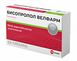 Купить бисопролол-велфарм, таблетки, покрытые пленочной оболочкой 5мг, 30 шт в Бору