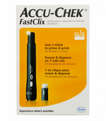 Купить ручка для прокалывания пальца accu-chek fastclix (акку-чек) + 6 ланцет в Бору