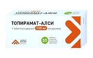 Купить топирамат-алси, таблетки покрытые пленочной оболочкой 100мг, 50 шт в Бору