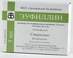 Купить эуфиллин, раствор для внутривенного введения 24 мг/мл ампулы 10мл 5шт в Бору