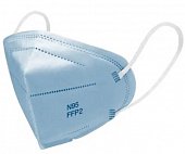 Купить респиратор детский 5-9лет фильтрующий одноразовый без клапана №95/ffp2, 1 шт голубой в Бору
