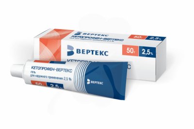 Купить кетопрофен-вертекс, гель для наружного применения 2,5%, 50г в Бору