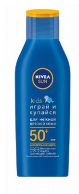Купить nivea (нивея) sun кидс лосьон солнцезащитный играй и купайся, 100мл spf50+  в Бору
