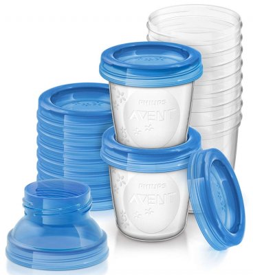 Купить avent (авент) набор контейнеров для хранения грудного молока 10шт+ стерильная чаша via(180мл) в Бору