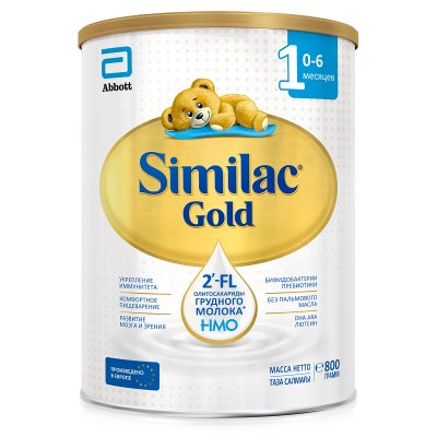 Купить симилак (similac) gold 1, смесь молочная 0-6 мес. 800г в Бору