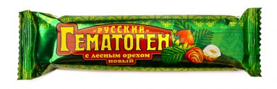 Купить гематоген русский новый с лесным орехом 40г бад в Бору