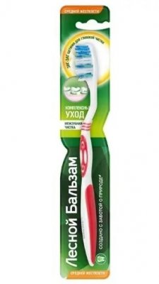 Купить лесной бальзам зубная щетка комплексный уход средней жесткости, 1 шт в Бору