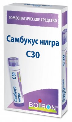 Купить самбукус нигра с30, гомеопатический монокомпонентный препарат растительного происхождения, гранулы гомеопатические 4 гр в Бору