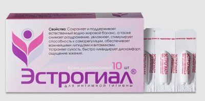 Купить эстрогиал, крем для интимной гигиены, дозированный 10 шт в Бору