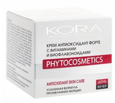 Купить kora (кора) крем антиоксидант форте для лица с витаминами и биофлавоноидами 50мл в Бору