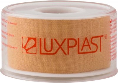 Купить luxplast (люкспласт) пластырь фиксирующий тканевая основа 2,5см х 5м в Бору