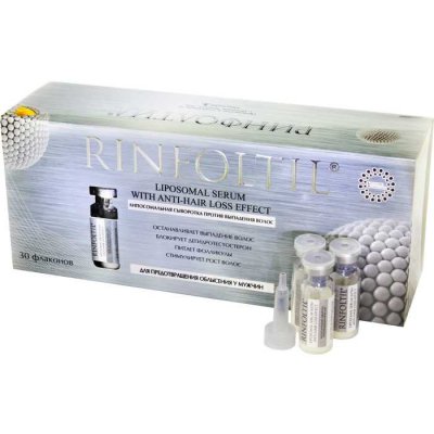 Купить rinfoltil (ринфолтил) липосомальная сыворотка против выпадения волос для предотвращения облысения мужчин, 30 шт в Бору