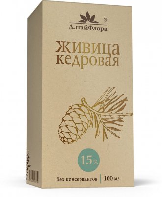 Купить живица кедровая алтайфлора, 15% 100мл (алтайская чайная компания, нпц ооо, россия) в Бору