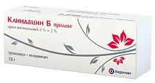 Купить клиндацин б пролонг, крем вагинальный 2%+2%, туба 19г+аппликатор 3шт в Бору