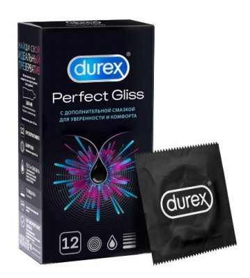Купить durex (дюрекс) презервативы perfect gliss 12шт в Бору