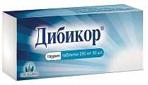 Купить дибикор, таблетки 250мг, 60 шт в Бору