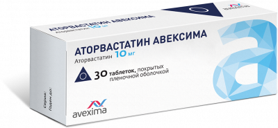 Купить аторвастатин-авексима, таблетки, покрытые пленочной оболочкой 10мг, 30 шт в Бору