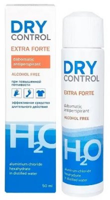 Купить dry control forte (драй контрол) экстра форте дабоматик от обильного потоотделения без спирта 30% 50 мл в Бору