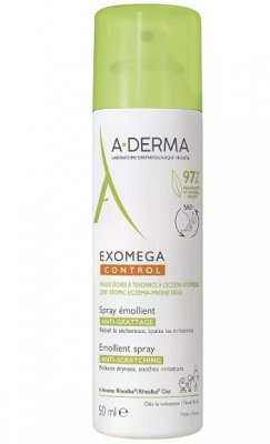 Купить a-derma exomega control (а-дерма) спрей-эмолент для лица и тела смягчающий, 50мл в Бору