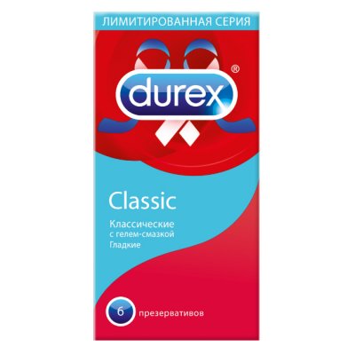 Купить durex (дюрекс) презервативы classic 6шт в Бору