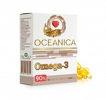 Океаника Омега 3-90%, капсулы 1400мг, 30 шт БАД