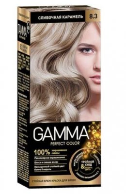 Купить гамма перфект (gamma perfect) крем-краска для волос (8.3) сливочная карамель в Бору