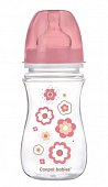 Купить canpol (канпол) бутылочка pp easystart с широким горлышком антиколиковая с 3 месяцев розовая, 240 мл в Бору