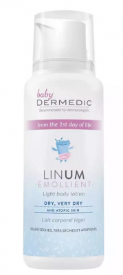 Купить dermedic linum emollient baby (дермедик) лосьон для тела легкий для детей с рождения 205 г в Бору