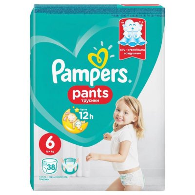 Купить pampers pants (памперс) подгузники-трусы 6 экстра лэдж 15+ кг, 38шт в Бору