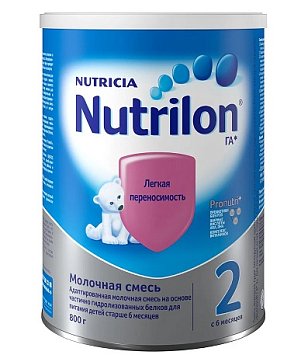 Nutrilon 2 (Нутрилон) Гипоаллергенный сухая смесь детская с 6 месяцев, 800г