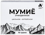 Купить мумие очищенное алтайский нектар, 10г бад в Бору