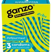 Купить ganzo (ганзо) презервативы рибс 3шт в Бору
