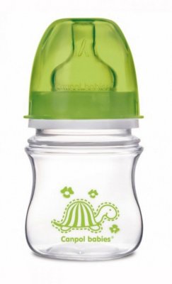 Купить canpol (канпол) бутылочка пластиковая easystart colourful антиколиковая с широким горлом с 3 месяцев, 120 мл в Бору