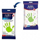 Купить aura (аура) дерма протект салфетки влажные антибактериальные ромашка, 20 шт в Бору