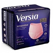 Купить versia (версиа), трусы впитывающие для взрослых ультратонкие размер l, 7 шт в Бору