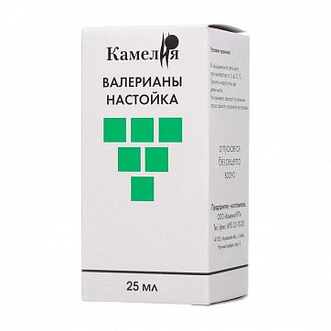 Валериана настойка, флакон 25мл