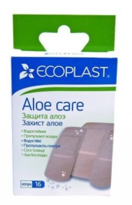 Купить ecoplast aloe care набор полимерных пластырей, 16 шт в Бору