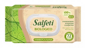 Salfeti (Салфети), салфетки влажные универсальные Эко, 72 шт