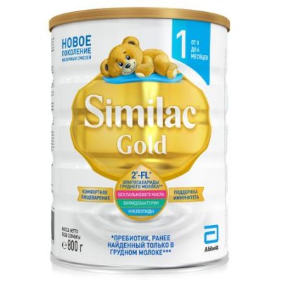 Купить симилак (similac) 1 gold, смесь молочная 800г в Бору