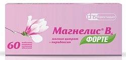 Купить магнелис в6 форте, таблетки, покрытые пленочной оболочкой 100мг+10мг, 60 шт в Бору