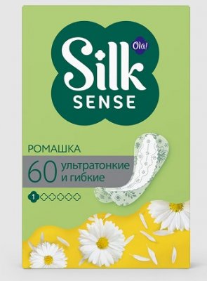 Купить ola! (ола) прокладки ежедневные silk sens light deo стринг-мультиформ ромашка, 60 шт в Бору