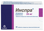 Купить инспра, таблетки, покрытые пленочной оболочкой 25мг, 30 шт в Бору