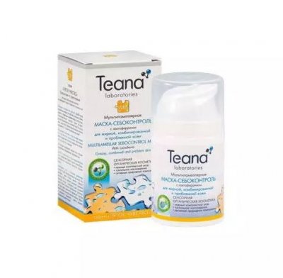 Купить тиана (teana) маска-себоконтроль мультиламеллярная с лактоферрином, 50мл в Бору