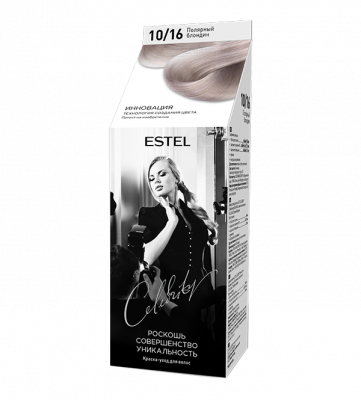 Купить estel (эстель) краска-уход для волос celebrity тон 10/16 полярный блондин в Бору