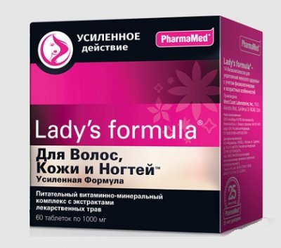 Купить lady's formula (леди-с формула) для волос, кожи, ногтей усиленная формула, таблетки 60 шт бад в Бору