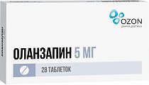 Купить оланзапин, таблетки, покрытые пленочной оболочкой 5мг, 28 шт в Бору