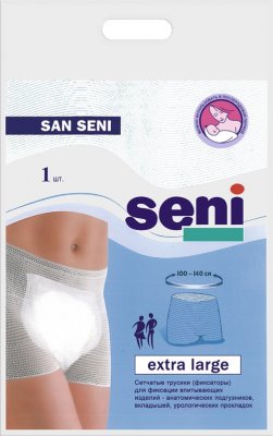 Купить seni (сени) сан фиксирующие анатомические подгузники экстра ладж 1шт в Бору